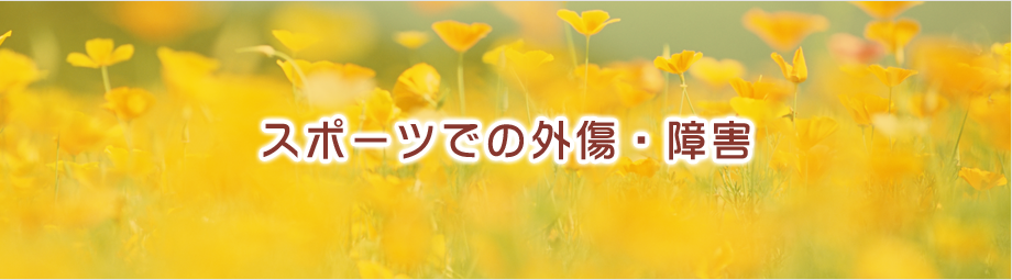 スポーツでの外傷・障害